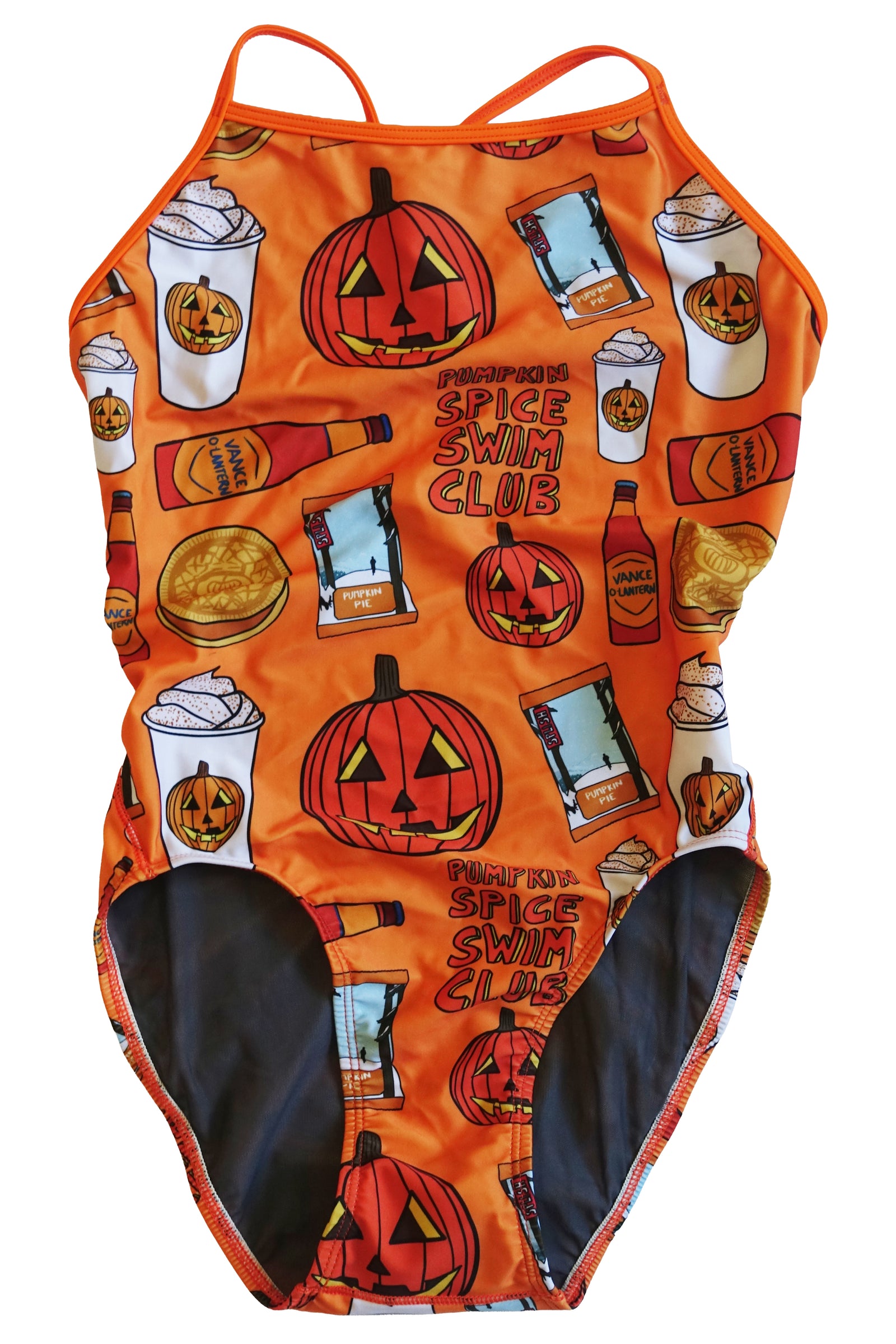 Pumpkin Spice Swim Club Thin Strap